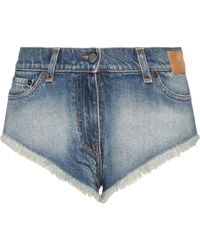 Palm Angels - Denim Shorts - Lyst