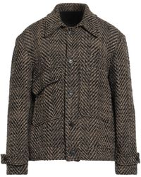 Costumein - Khaki Coat Virgin Wool, Acrylic, Polyamide, Polyester - Lyst