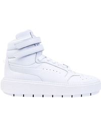 high top white pumas