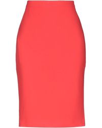 Boutique Moschino Midi Skirt - Orange
