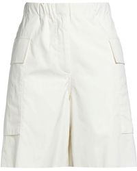 Jil Sander - Ivory Shorts & Bermuda Shorts Cotton - Lyst