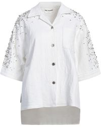 DES_PHEMMES - Denim Shirt Cotton, Elastane - Lyst