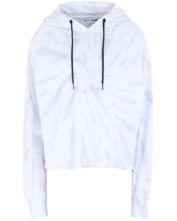 de gimnasio y entrenamiento de Sudaderas con capucha Logo drawstring hoodie de DSquared² de color Blanco Mujer Ropa de Ropa deportiva 