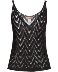 Twinset - Top Viscose, Metallic Polyester - Lyst