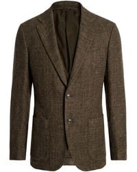 Caruso - Military Blazer Wool, Silk, Linen - Lyst