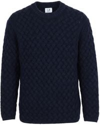C.P. Company - Midnight Sweater Wool, Polyamide - Lyst