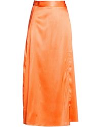Roberto Collina - Maxi Skirt Silk, Elastane - Lyst