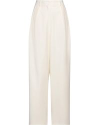 Frankie Shop - Ivory Pants Polyester, Virgin Wool, Elastane - Lyst
