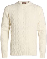 Messagerie - Cream Sweater Virgin Wool - Lyst