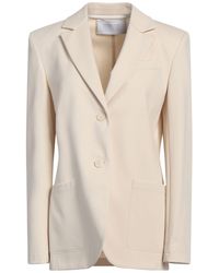 Harris Wharf London - Ivory Blazer Viscose, Polyamide, Elastane - Lyst