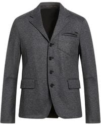Bikkembergs - Charcoal Blazer Virgin Wool, Cotton, Nylon - Lyst