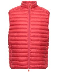 Save The Duck Mens D8241MGIGA600024 Red Polyester Vest 