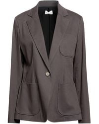 P.A.R.O.S.H. - P.A.R.O..H. Charcoal Blazer Cotton, Lyocell, Elastane - Lyst