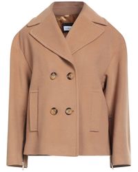 Caractere - Camel Coat Wool, Polyamide, Cashmere - Lyst