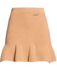 Elisabetta Franchi - Camel Mini Skirt Viscose, Polyamide, Polyester - Lyst