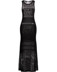 Moschino - Maxi Dress Cotton, Polyamide - Lyst
