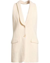 Alberta Ferretti - Tailored Vest Linen - Lyst