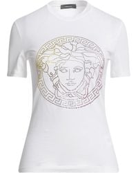 Versace - T-Shirt Cotton, Glass - Lyst