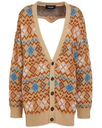 DSquared² - 'Herz Vintage Shetland' Strickjacke ' - Lyst