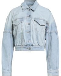 Ganni - Denim Outerwear Cotton, Elastane - Lyst