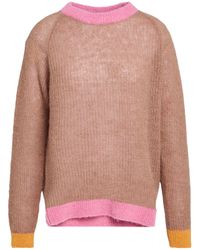 Manila Grace - Sand Sweater Mohair Wool, Alpaca Wool, Polyamide - Lyst