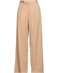 Gaelle Paris - Camel Pants Polyester, Viscose, Elastane - Lyst