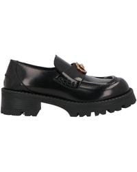 Versace - Medusa Loafers Aus Glanzleder - Lyst