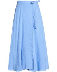 120% Lino - Midi Skirts - Lyst