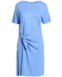 Juvia - Light Mini Dress Cotton, Viscose - Lyst