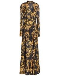 Versace Jeans Couture - Maxi Dress Polyester - Lyst