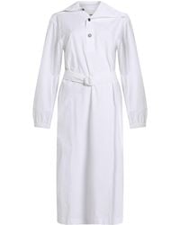 Jil Sander - Midi Dress Cotton - Lyst
