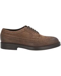 Doucal's - Dark Lace-Up Shoes Leather - Lyst