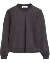 Sunnei - Charcoal Sweater Cotton, Polyester - Lyst