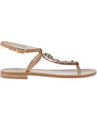 Emanuela Caruso - Sand Thong Sandal Leather - Lyst