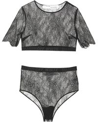 Off-White c/o Virgil Abloh - Lace Top And Bottoms Set - Lyst