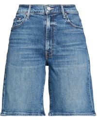 Mother - Superior Denim Shorts Cotton, Elastane - Lyst