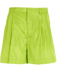 Valentino Garavani - Lime Shorts & Bermuda Shorts Silk - Lyst
