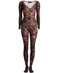 Etro - X Wolford Jumpsuit Polyamide, Elastane - Lyst