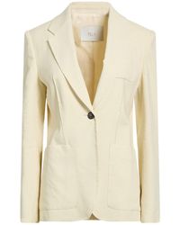 Tela - Cream Blazer Linen, Viscose, Elastane - Lyst