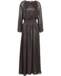 Peserico - Dark Maxi Dress Polyester, Polyurethane - Lyst