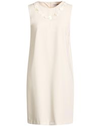 LANACAPRINA - Mini Dress Polyester, Viscose, Elastane - Lyst