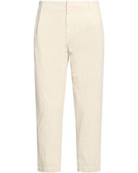 Dondup - Cream Pants Cotton, Elastane - Lyst