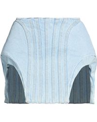 Mugler - Denim Skirt - Lyst