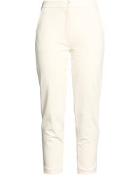 Clips More - Cream Pants Viscose, Polyamide, Elastane - Lyst