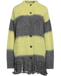 Etro - Striped Wool-Blend Fringed Cardigan - Lyst