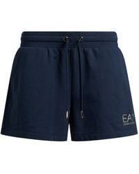 EA7 - Shorts & Bermuda Shorts Cotton, Elastane - Lyst