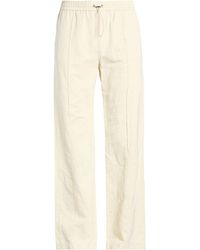 Roberto Collina - Cream Pants Polyester, Linen - Lyst