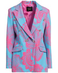 GRIFFAI - Azure Blazer Polyester, Elastane - Lyst