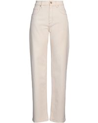 Brunello Cucinelli - Ivory Jeans Cotton, Elastane, Leather, Ecobrass - Lyst
