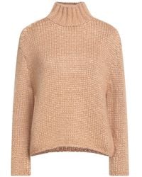 forte_forte - Camel Turtleneck Silk, Mohair Wool, Cashmere - Lyst